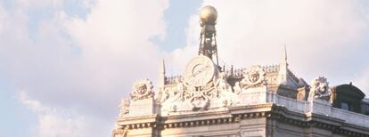 Fachada del Banco de España, en Madrid.