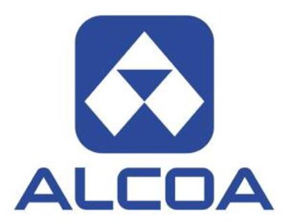 Imagen en la que se observa el logo de Alcoa Inc. EFE/Archivo