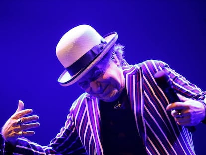 El cantante Joaquín Sabina en su concierto en el Wizink Center en mayo de este año.