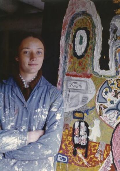 Niki de Saint Phalle en su estudio.