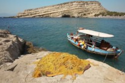 Las cuevas de Matala, en Creta.