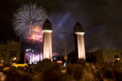 Las fiestas de la Mercè terminan con un gran espectáculo musical y de fuegos artificiales.