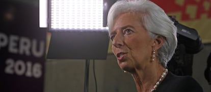 La directora gerente del FMI, Christine Lagarde. 