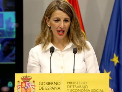 La ministra de Trabajo y Economía Socia, Yolanda Díaz.
