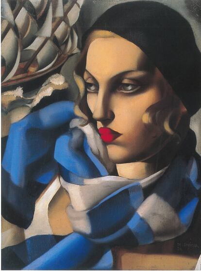 'La bufanda azul' (1930), de Tamara de Lempicka.