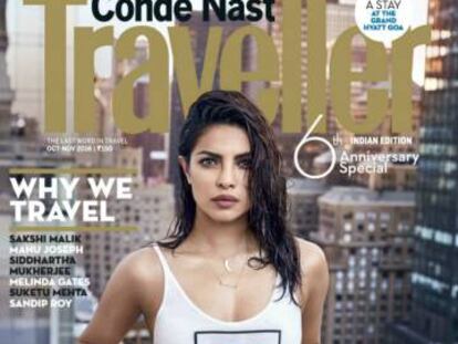 Portada de la revista 'Traveller' con Priyanka Chopra.