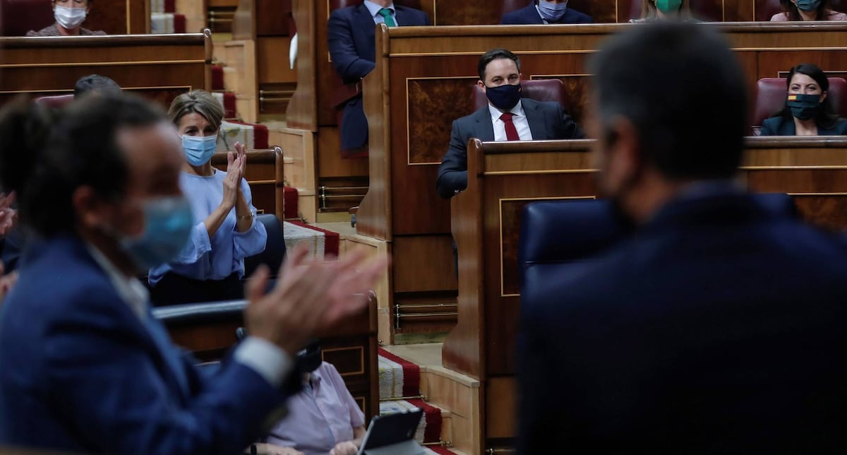 La moción de censura de Vox al Gobierno de Sánchez, en imágenes | Fotos ...