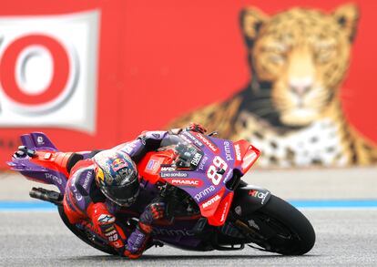 Jorge Martín, en acción durante el segundo entrenamiento del Gran Premio de Tailandia.