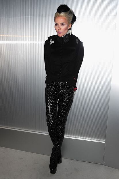 Daphne Guinness, a la entrada de Chanel.