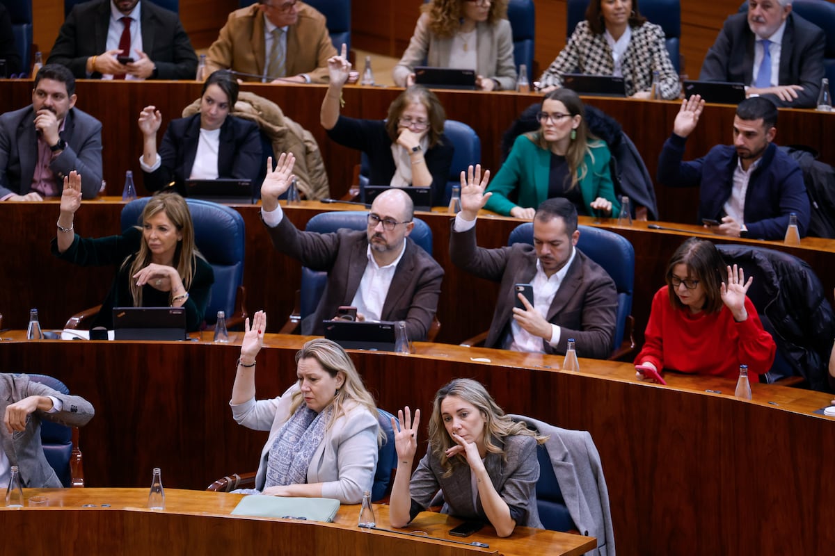 Se detiene la votación de presupuestos en la Asamblea de Madrid tras el desmayo de un diputado del PSOE