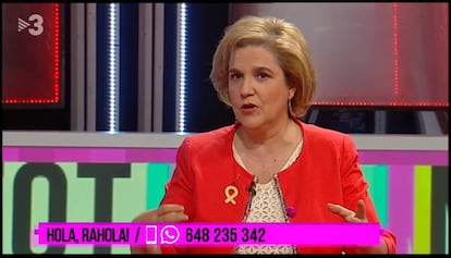 Pilar Rahola en el espacio Hola Rahola dentro del programa 'Tot es mou'.