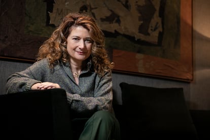 La escritora Victoria Gonzalez Torralba, este jueves en Barcelona.