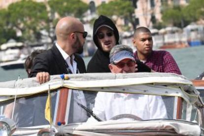 Darren Aronofsky llega al Festival de Cine de Venecia.