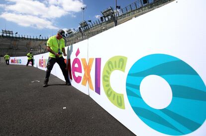 El logotipo turístico de México es reforzado previo a las pruebas y carrera. 