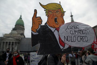 Protesta de Fridays for Future en Buenos Aires, Argentina, el 25 de septiembre.