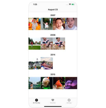 Esta app para el iPhone nos recuerda las fotos que hicimos otros años