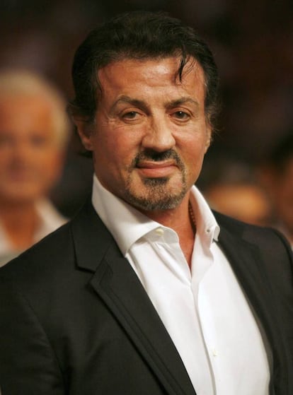 Sylvester Stallone no solo es un gran intérprete de boxeadores, sino que también es un aficionado a la disciplina. En la imagen, el actor en un combate de boxeo entre Vitali Klitschko y Cristobal Arreola en Los Ángeles, en 2009.