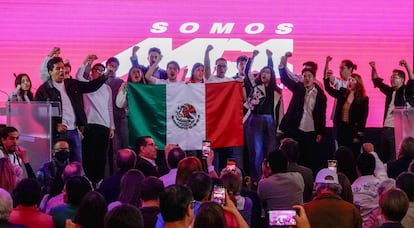 Presentación del partido Somos MX, en Ciudad de México.