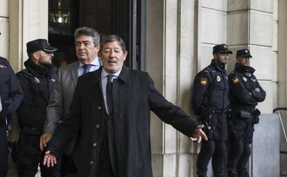 El ex director de Trabajo andaluz Javier Guerrero, en la Audiencia de Sevilla.