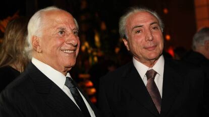 O advogado José Yunes e o presidente Michel Temer, em uma imagem de arquivo.