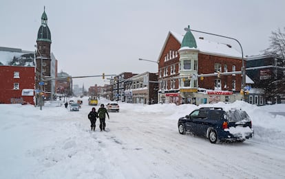 Buffalo's Main Street on Monday.