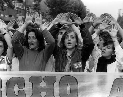 Manifestación por el derecho al aborto en Madrid en 1983, por RAÚL CANCIO