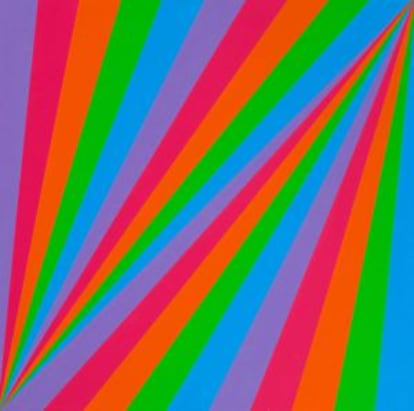 'Ritmo en cinco colores' (1985), óleo de Max Bill.