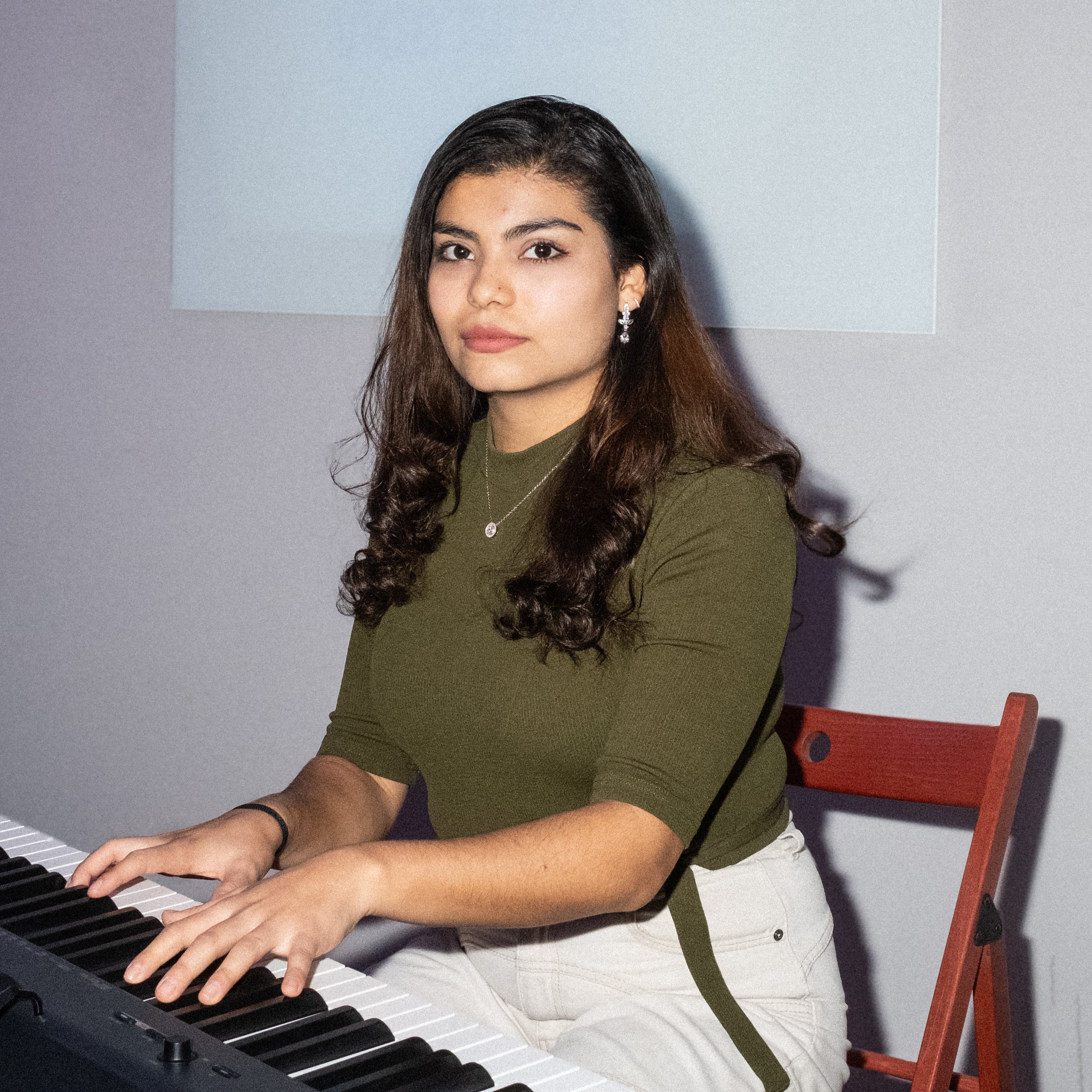 Lina González en la iglesia evangélica Euphoria.