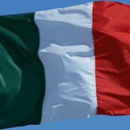 Imagen de una bandera de Italia