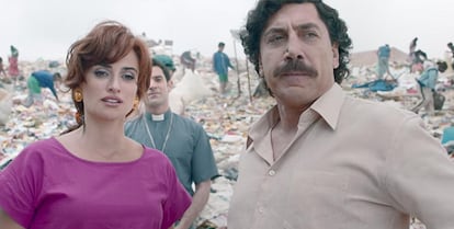 Penélope Cruz y Javier Bardem, en 'Loving Pablo', de Fernando León de Aranoa.