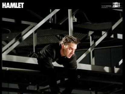 Alberto Sanjuán, en una escena de Hamlet.