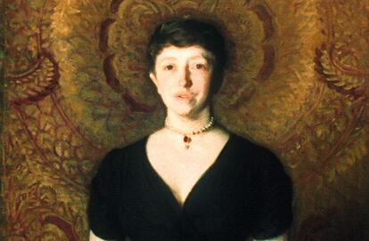 Isabella Stewart Gardner retratada por John Singer Sargent.