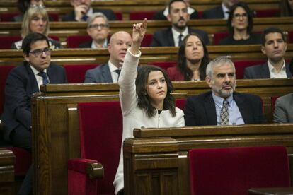 Inés Arrimadas, al Parlament.