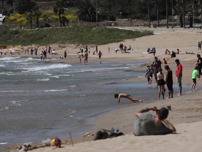 Playa de La Arrabassada, en Tarragona.