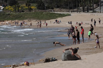 Playa de La Arrabassada, en Tarragona.