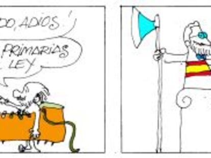 El PSOE quiere que la ley obligue a
celebrar primarias y el PP lo rechaza