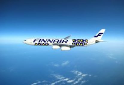 Avion de la aerol&iacute;nea Finnair.