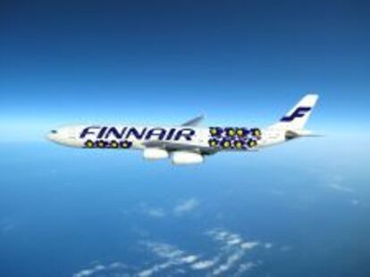 Avion de la aerol&iacute;nea Finnair.