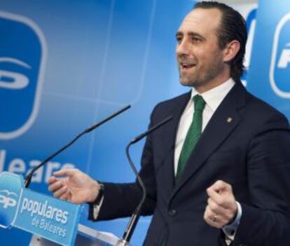 Bauzá, este jueves, en rueda de prensa.