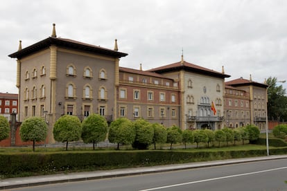 Instalaciones del cuartel de la Policía Nacional en Basauri.