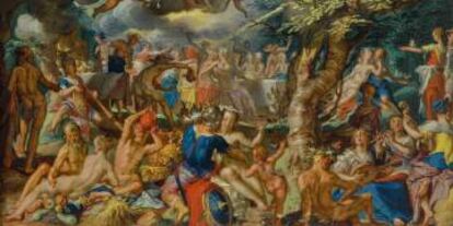 'A banquet of the gods', de Joachim Anthonisz Wtewael.