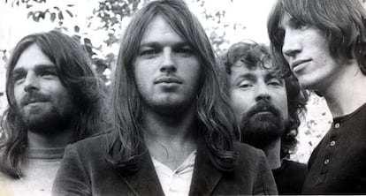 Pink Floyd: Rick Wright, David Gilmour, Nick Mason e Roger Waters.