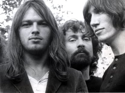 Pink Floyd: Rick Wright, David Gilmour, Nick Mason e Roger Waters.