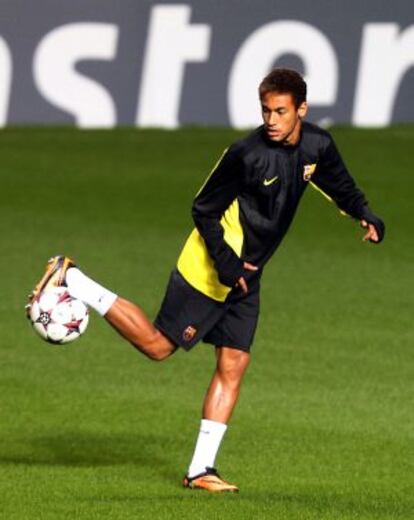 Neymar, en Celtic Park.