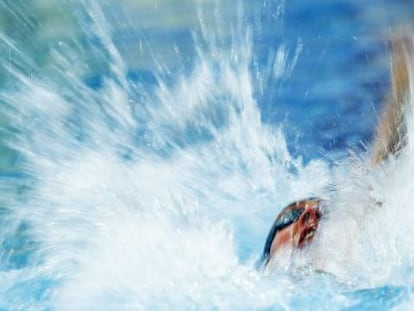 Ryan Lochte, duante la final de los 200m libre