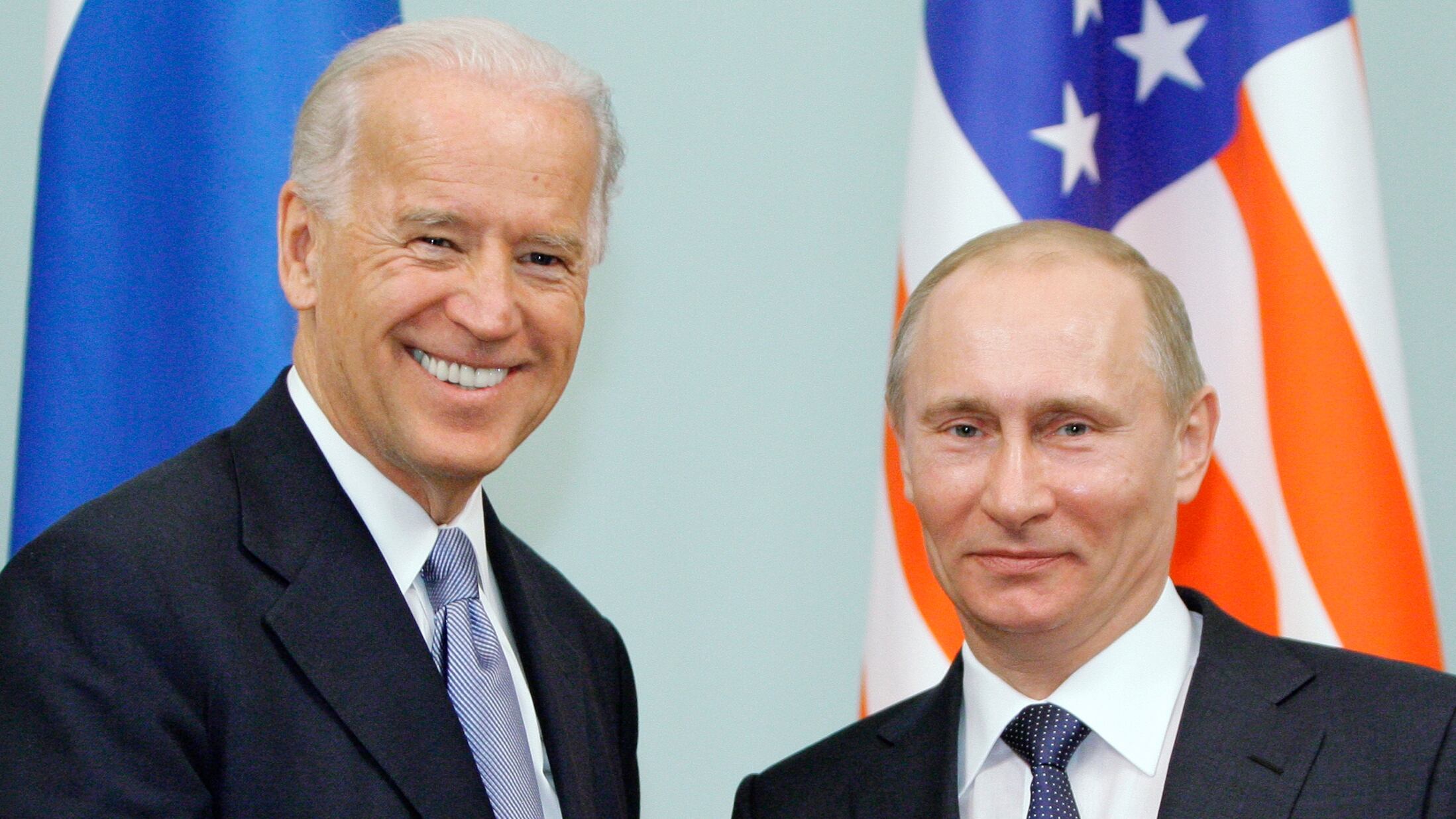 Putin y Biden en Moscú en 2011. 