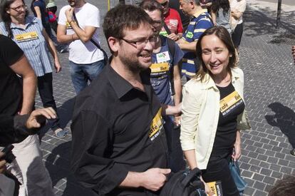 La pareja de periodistas Albano Dante y Marta Sibina en una imagen de archivo.