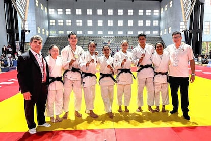 Selección mexicana de judo en su participación en los Juegos Panamericanos en República dominicana, junio 2025.
