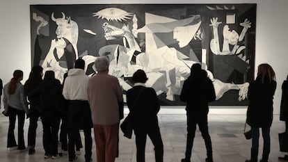 El 'Guernica', de Picasso, expuesto en el Museo Reina Sofía.