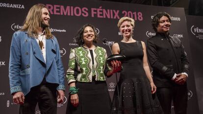 Equipo de ‘Pájaros de verano’, ganadora en los Premios Fénix de 2018.